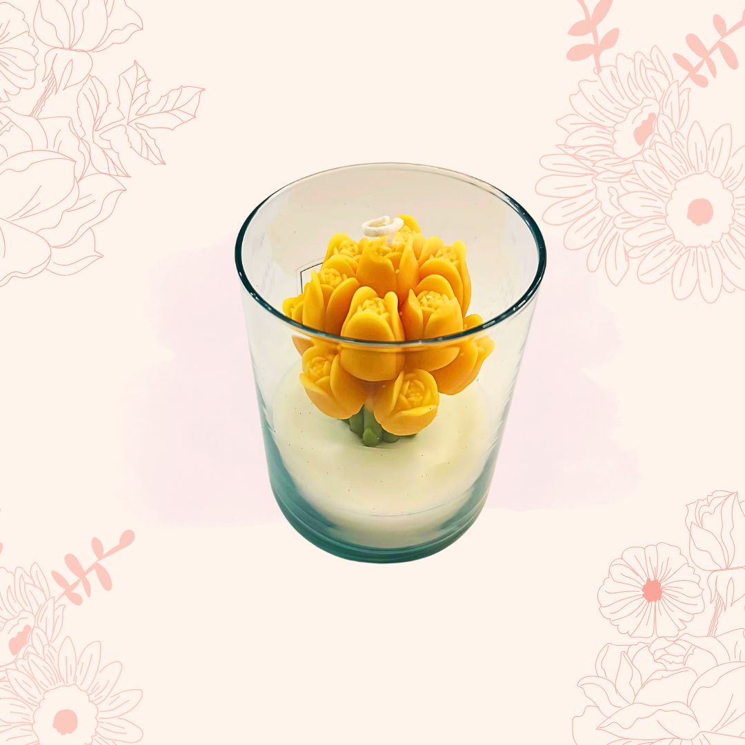 Flor de Luz – Flor Realista con Aroma + Pulsera BrillaMamá🌻💖