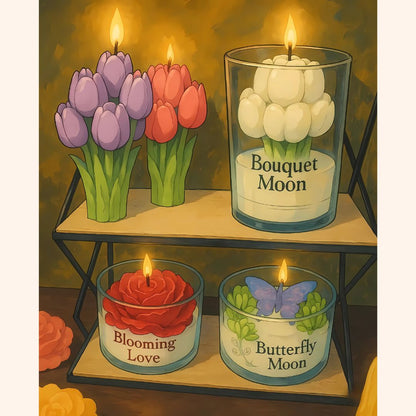 Flor de Luz – Flor Realista con Aroma + Pulsera BrillaMamá🌻💖